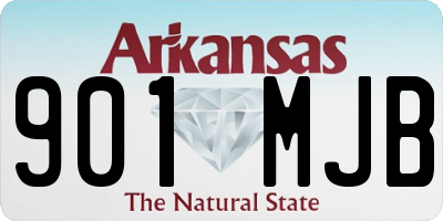 AR license plate 901MJB