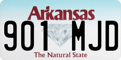 AR license plate 901MJD