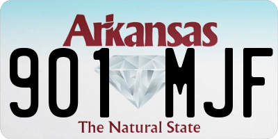 AR license plate 901MJF