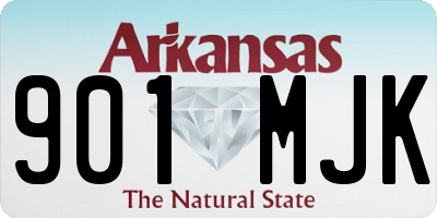AR license plate 901MJK