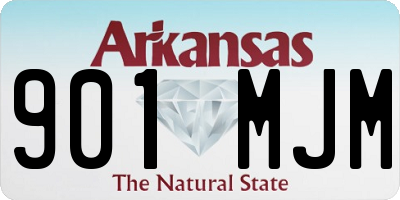 AR license plate 901MJM