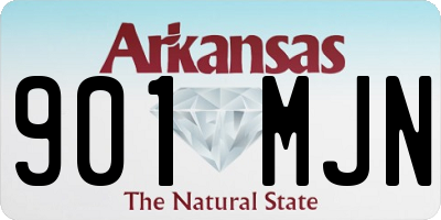 AR license plate 901MJN