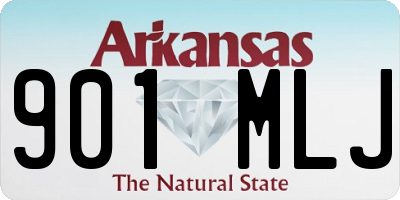 AR license plate 901MLJ