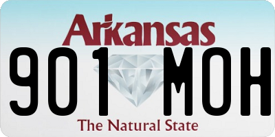 AR license plate 901MOH