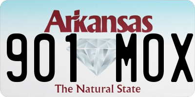 AR license plate 901MOX