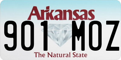 AR license plate 901MOZ
