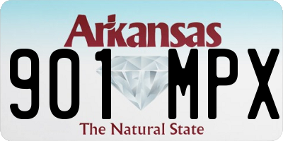 AR license plate 901MPX