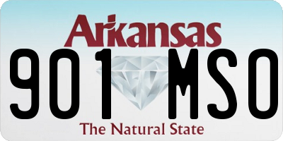 AR license plate 901MSO