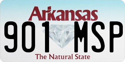AR license plate 901MSP