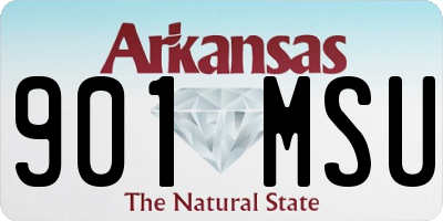 AR license plate 901MSU