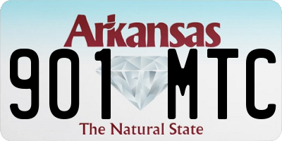 AR license plate 901MTC