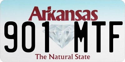 AR license plate 901MTF