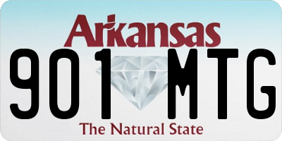 AR license plate 901MTG