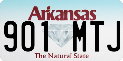 AR license plate 901MTJ