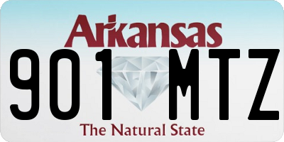 AR license plate 901MTZ