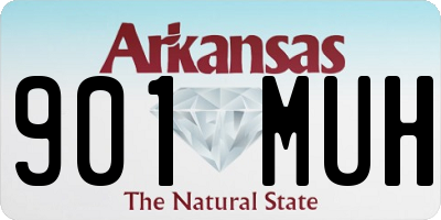 AR license plate 901MUH
