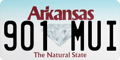 AR license plate 901MUI