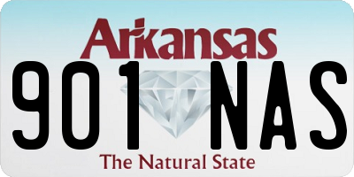 AR license plate 901NAS