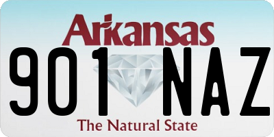 AR license plate 901NAZ