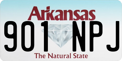 AR license plate 901NPJ