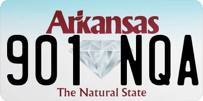 AR license plate 901NQA