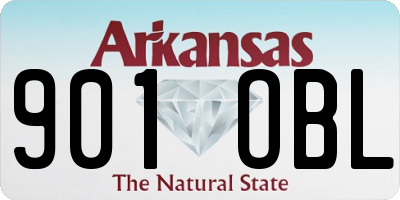 AR license plate 901OBL