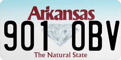 AR license plate 901OBV