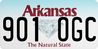 AR license plate 901OGC