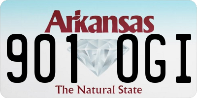 AR license plate 901OGI