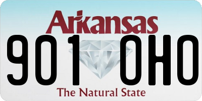 AR license plate 901OHO