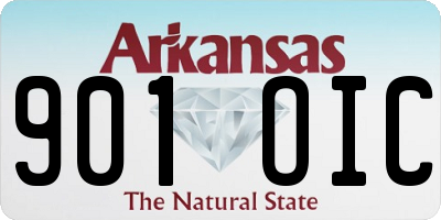 AR license plate 901OIC
