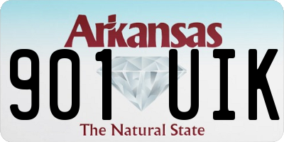 AR license plate 901UIK