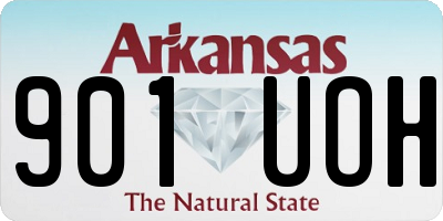 AR license plate 901UOH