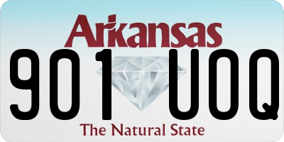 AR license plate 901UOQ