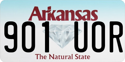 AR license plate 901UOR