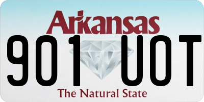 AR license plate 901UOT