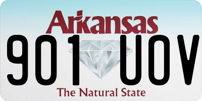 AR license plate 901UOV