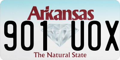 AR license plate 901UOX