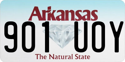 AR license plate 901UOY