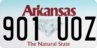 AR license plate 901UOZ