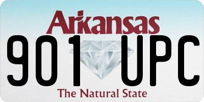 AR license plate 901UPC