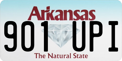 AR license plate 901UPI