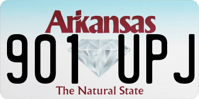 AR license plate 901UPJ