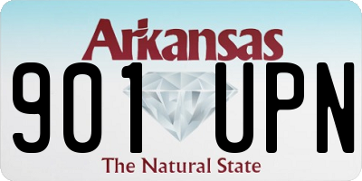 AR license plate 901UPN