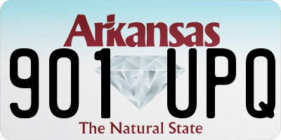 AR license plate 901UPQ