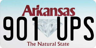 AR license plate 901UPS