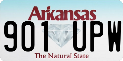 AR license plate 901UPW