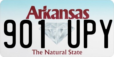 AR license plate 901UPY