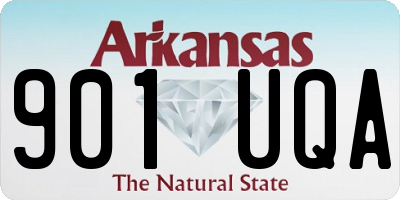 AR license plate 901UQA
