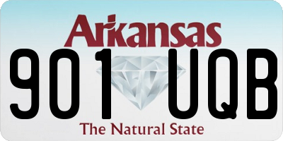 AR license plate 901UQB
